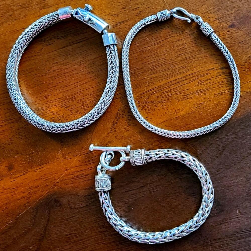 Sterling Silver Bracelet Lot